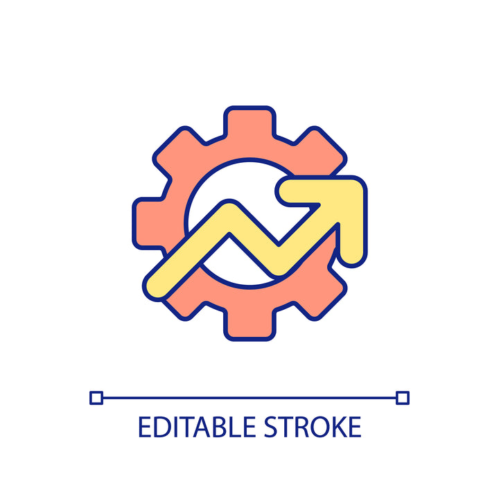Energy efficiency RGB color icons set