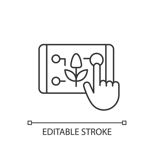 Energy efficiency linear icons set