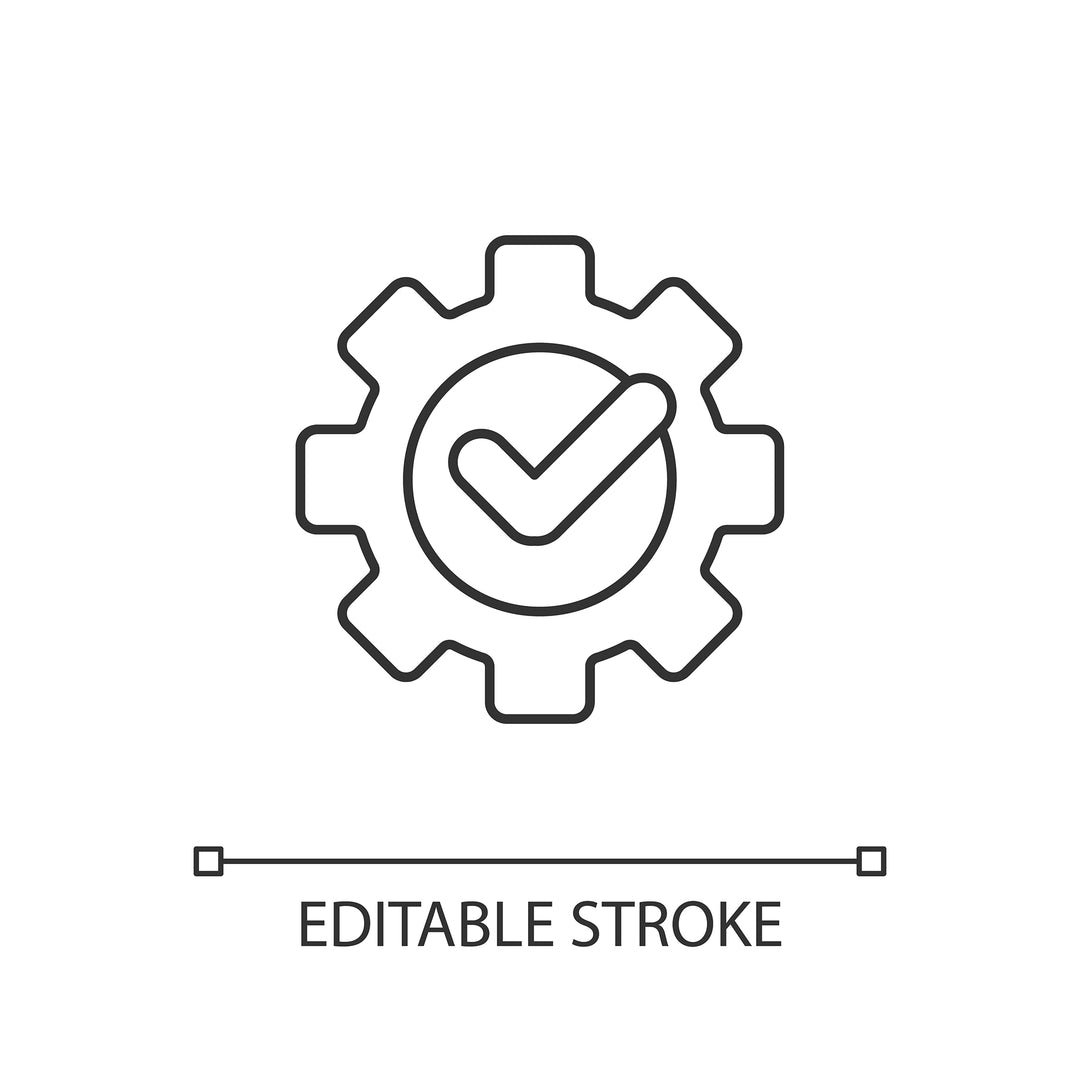 Energy efficiency linear icons set