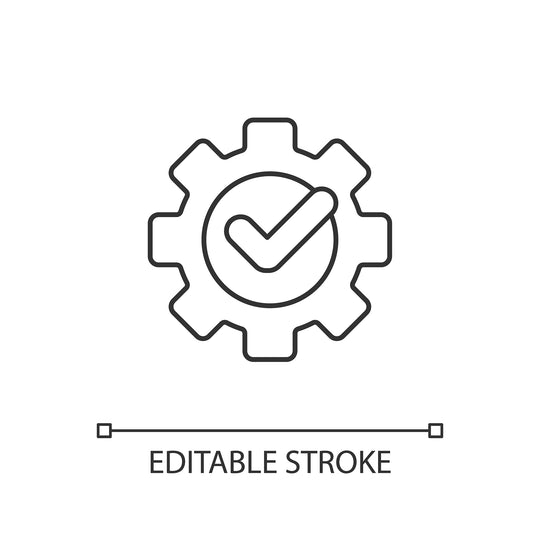 Energy efficiency linear icons set