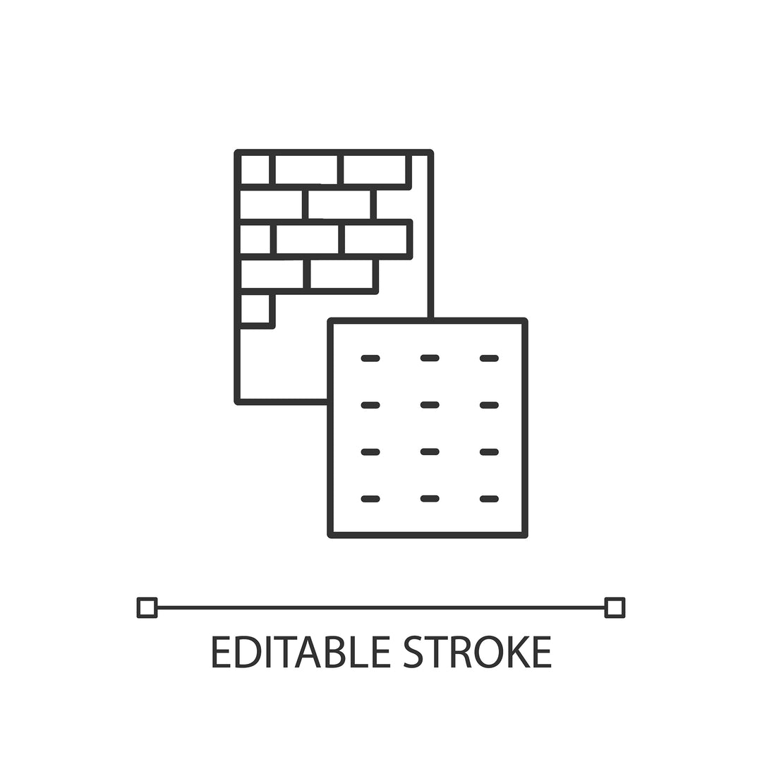 Energy efficiency linear icons set