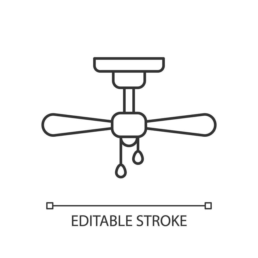 Energy efficiency linear icons set