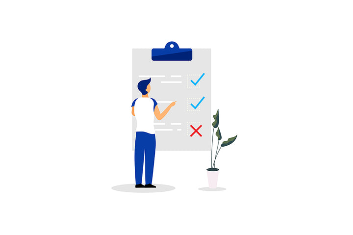 Time management flat vector illustrations set