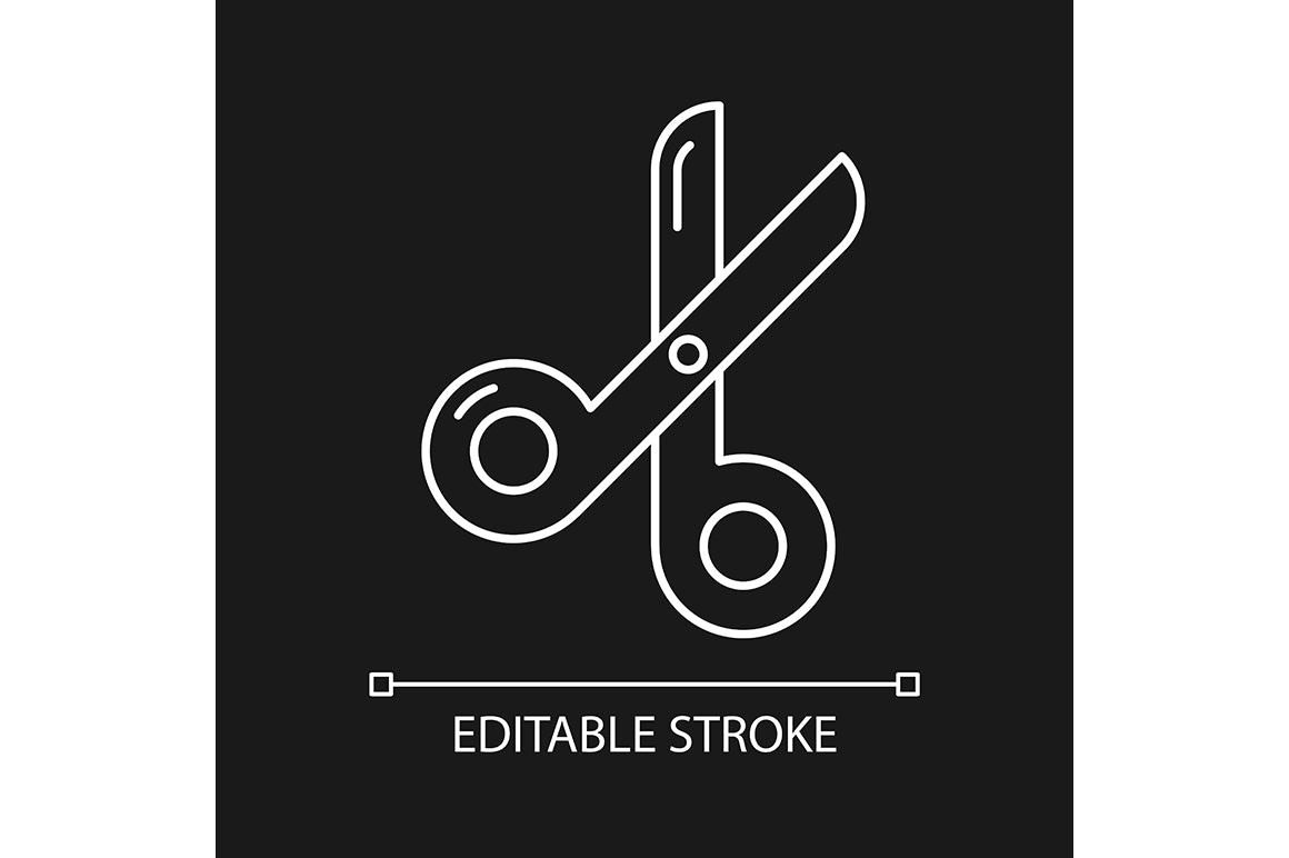 School supplies linear icons set