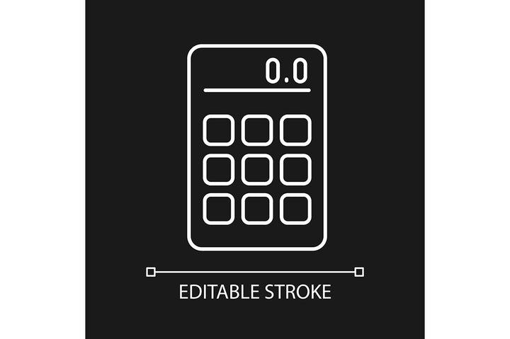 School supplies linear icons set