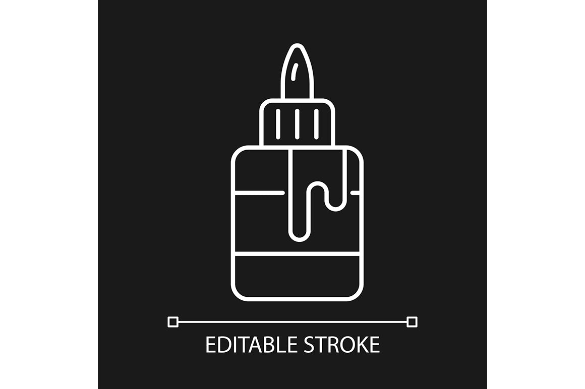 School supplies linear icons set
