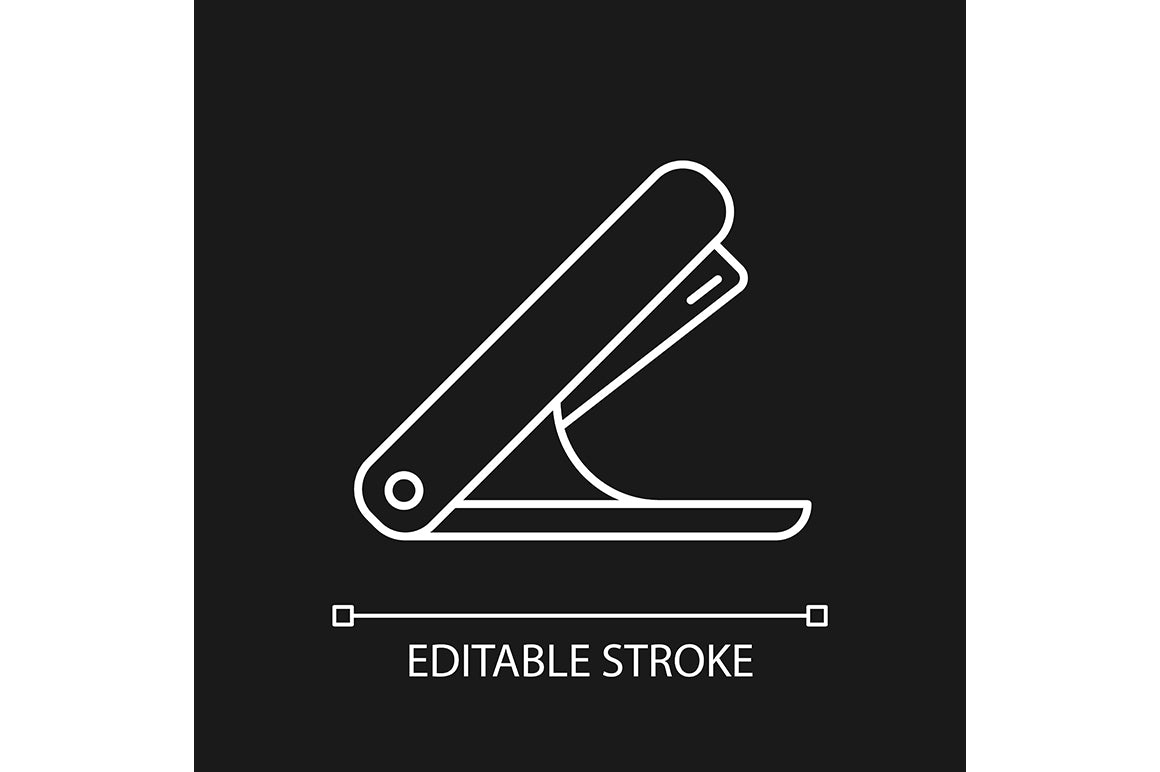 School supplies linear icons set