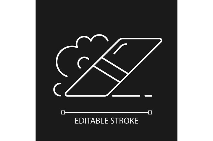 School supplies linear icons set