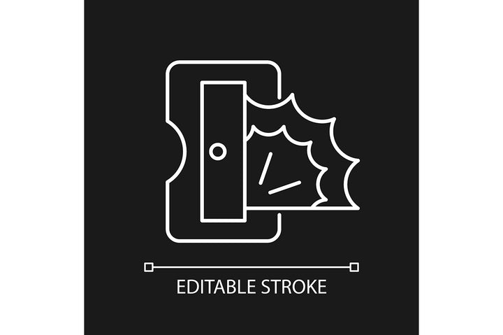 School supplies linear icons set