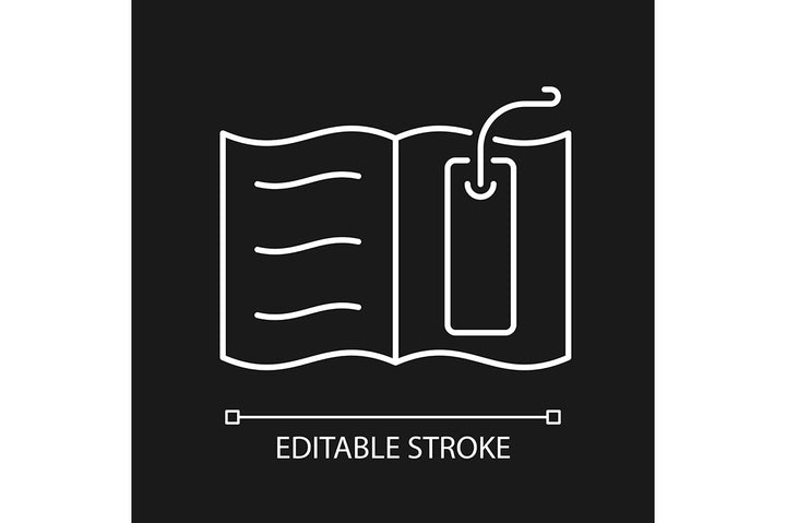 School supplies linear icons set