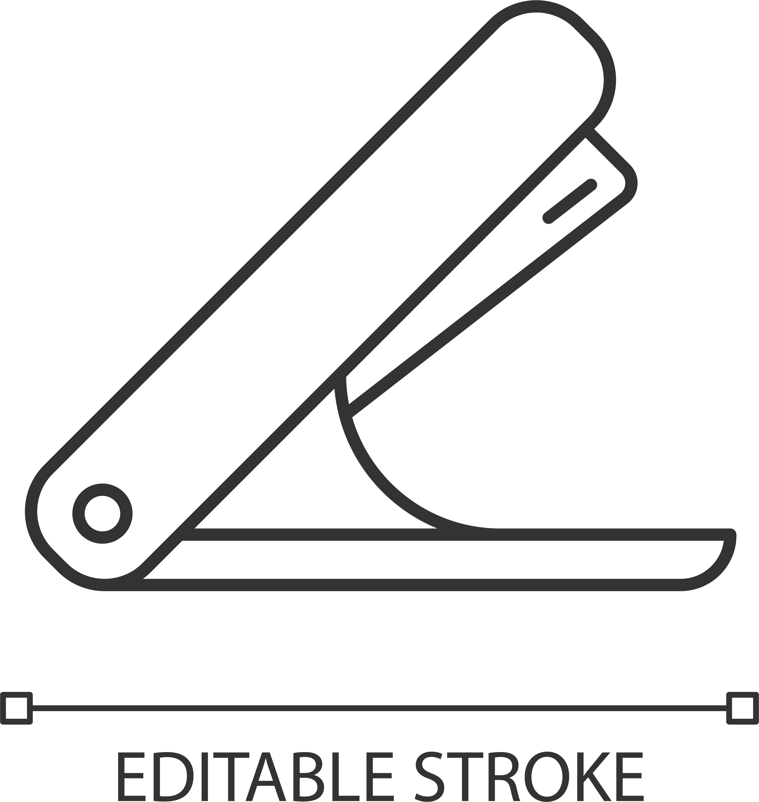 School supplies linear icons set