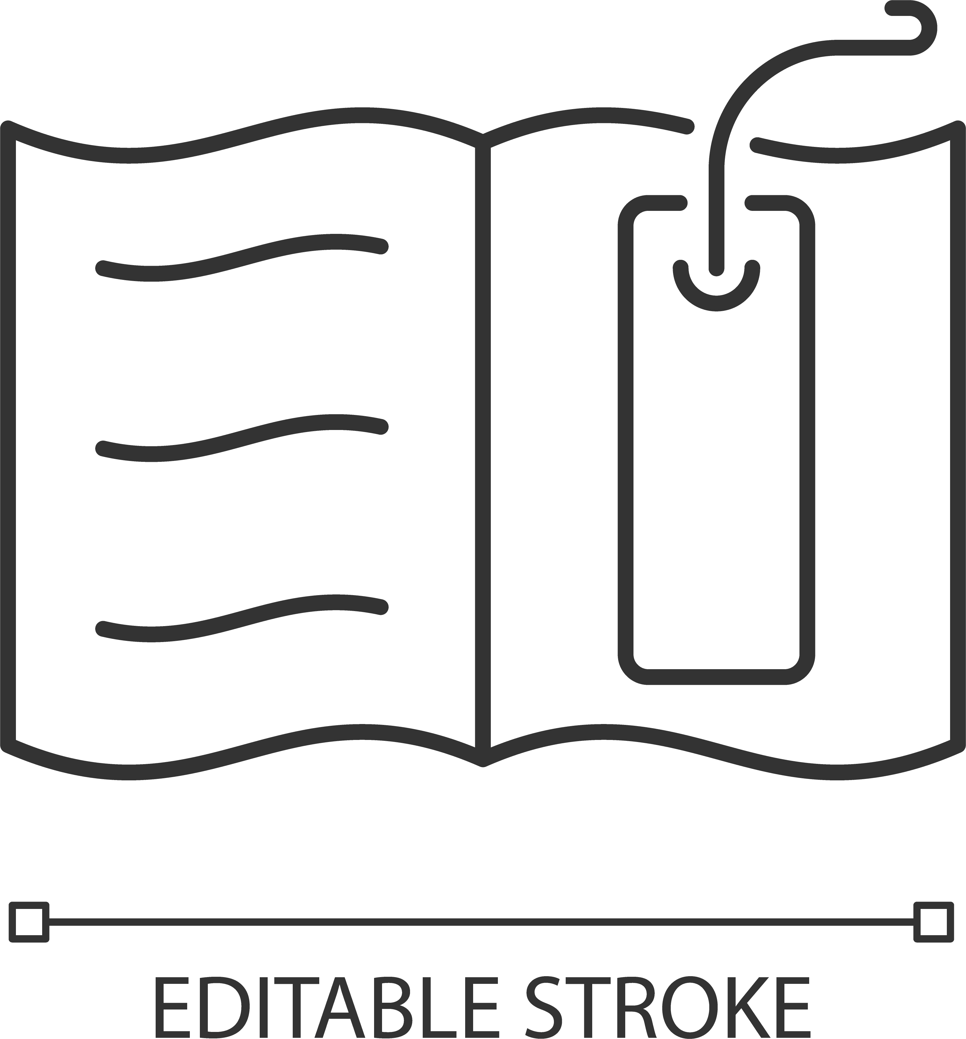 School supplies linear icons set