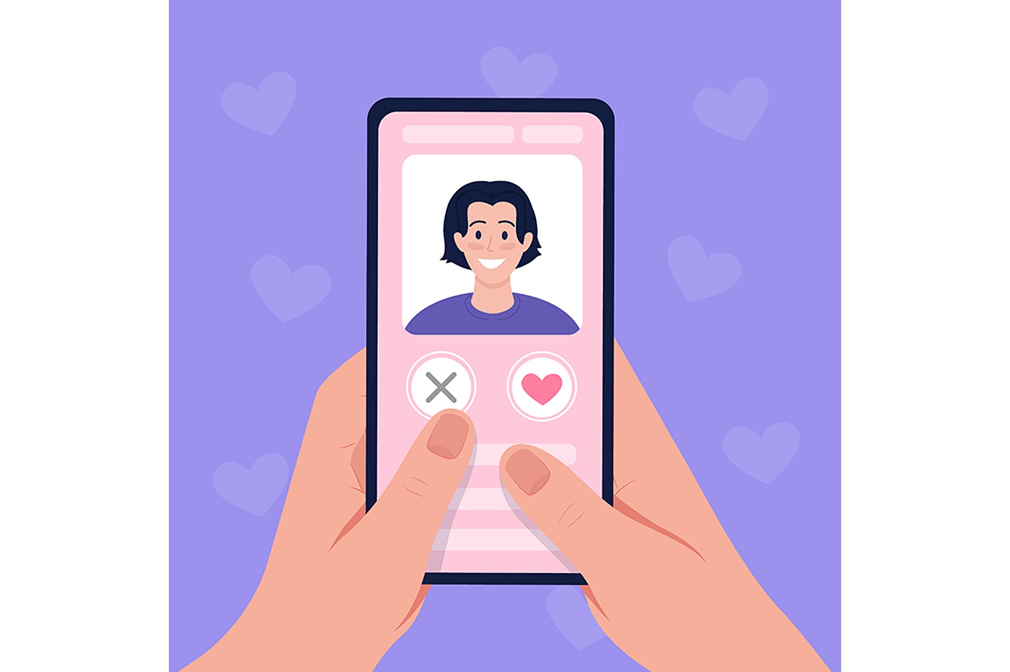 Dating flat color vector illustration bundle