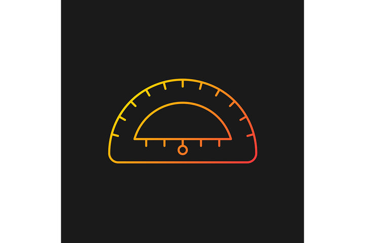 School supplies gradient icons set for dark and light mode