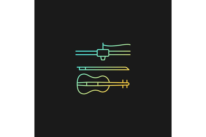 3d printing technology gradient icons set for dark and light mode