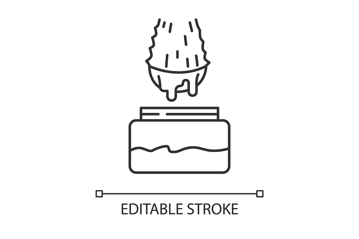 Aloe vera pixel perfect linear icons set