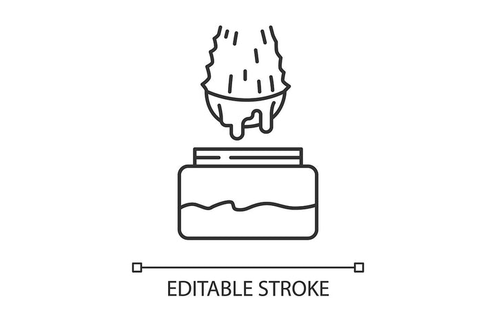 Aloe vera pixel perfect linear icons set