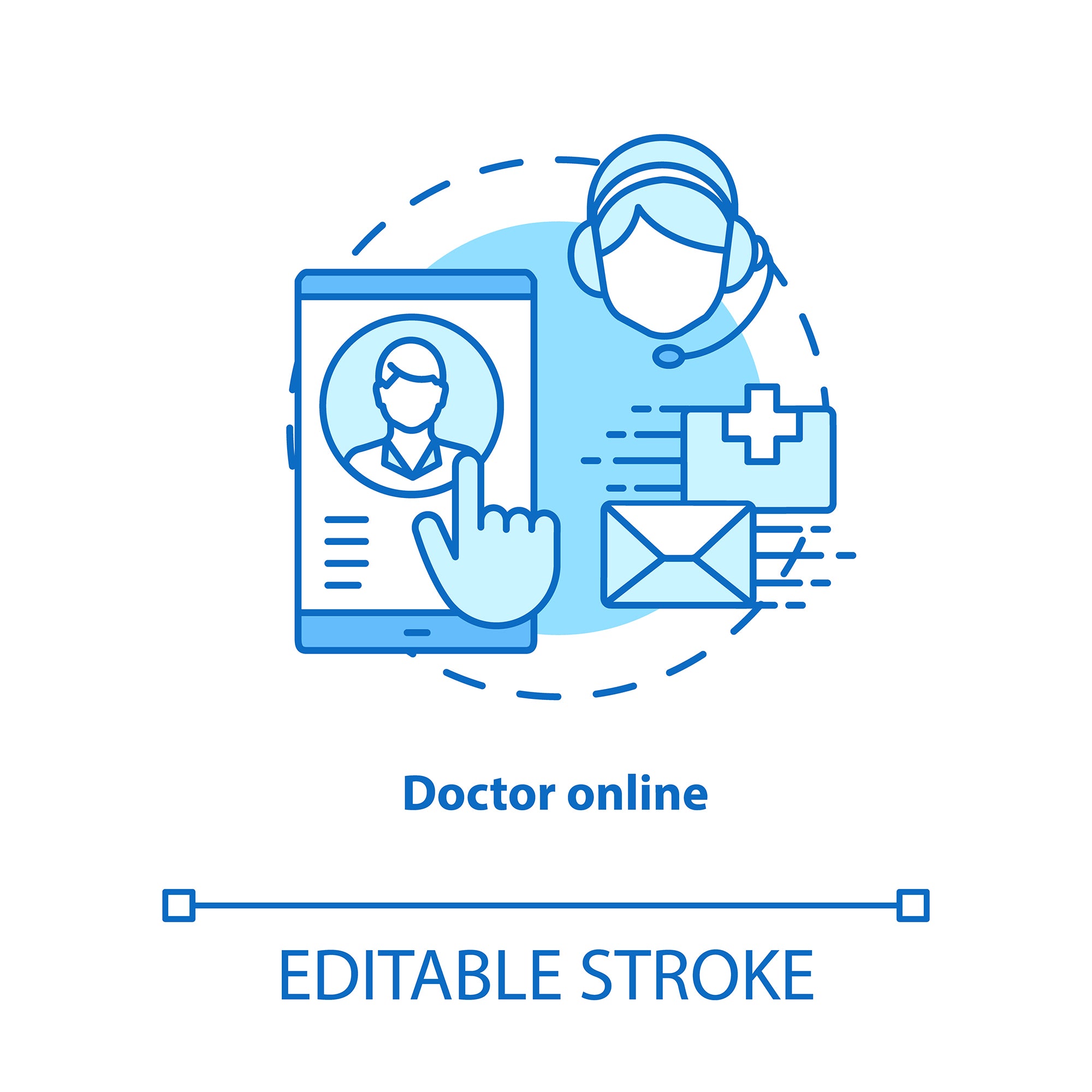 Pharmacy concept icons bundle