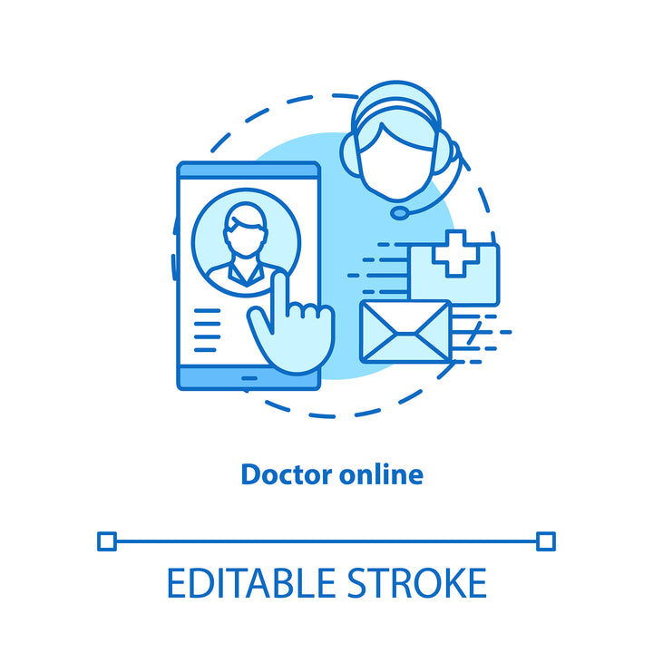 Pharmacy concept icons bundle