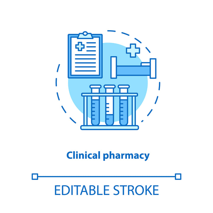 Pharmacy concept icons bundle