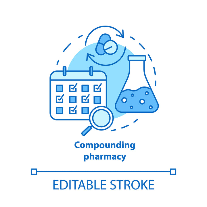 Pharmacy concept icons bundle