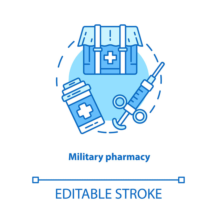 Pharmacy concept icons bundle