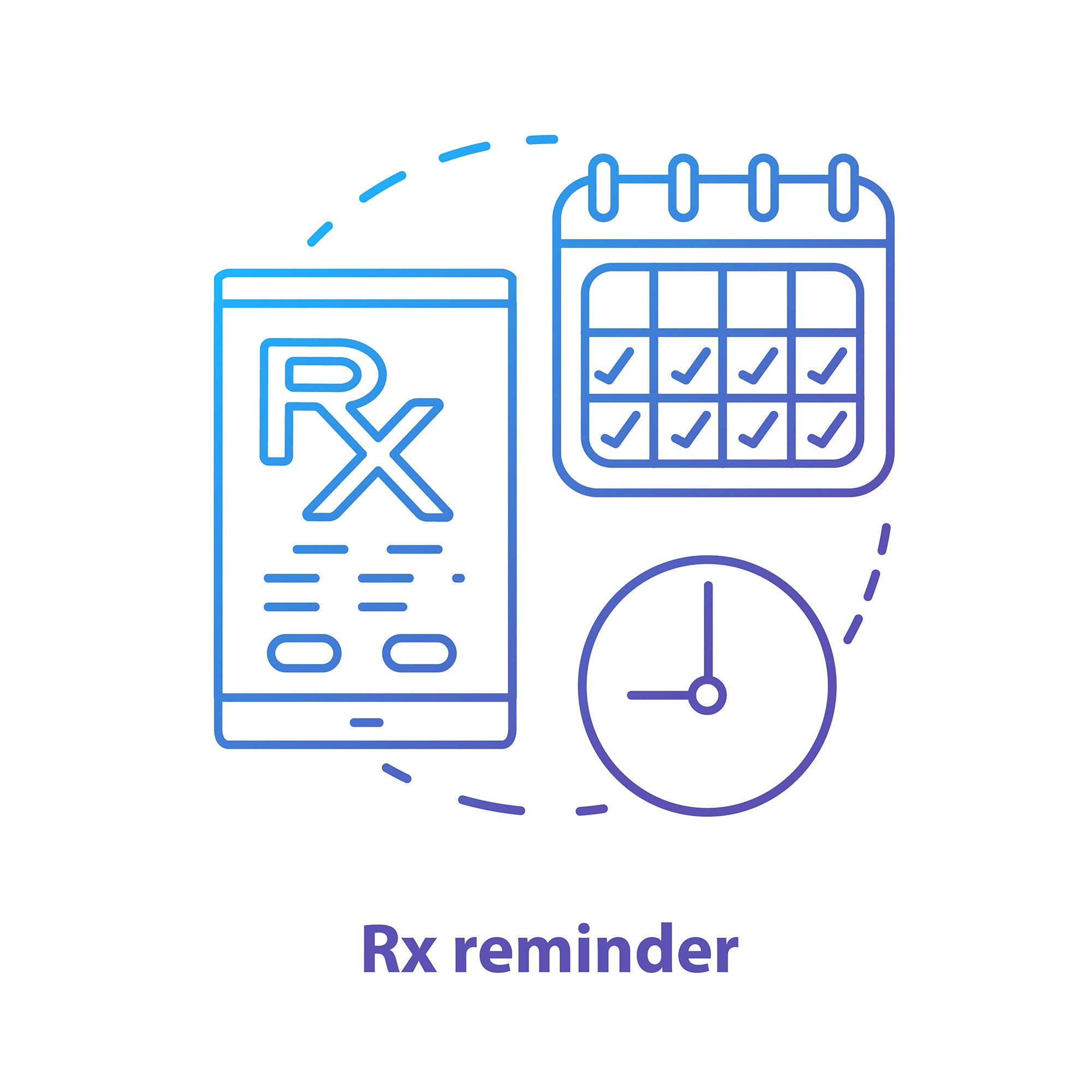 Pharmacy concept icons bundle