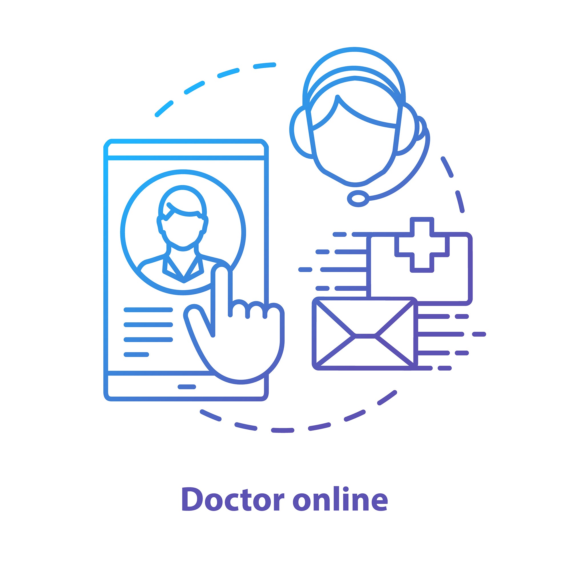 Pharmacy concept icons bundle