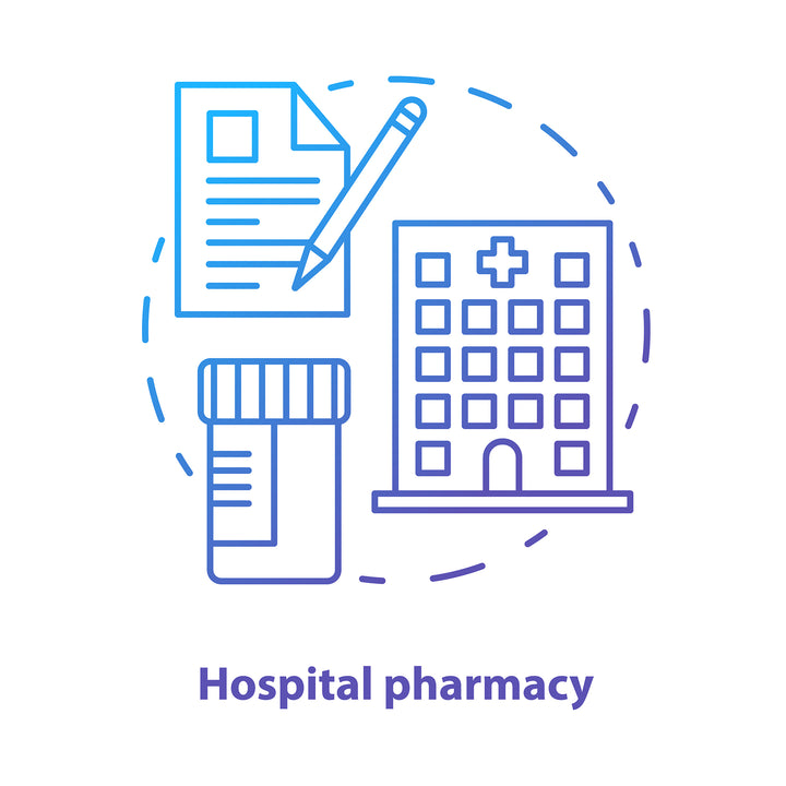 Pharmacy concept icons bundle
