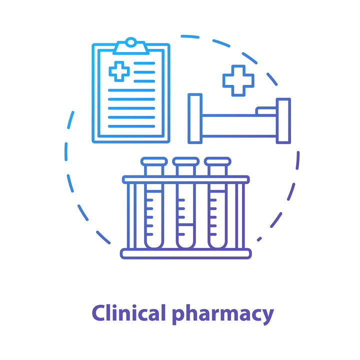 Pharmacy concept icons bundle