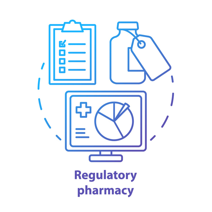 Pharmacy concept icons bundle