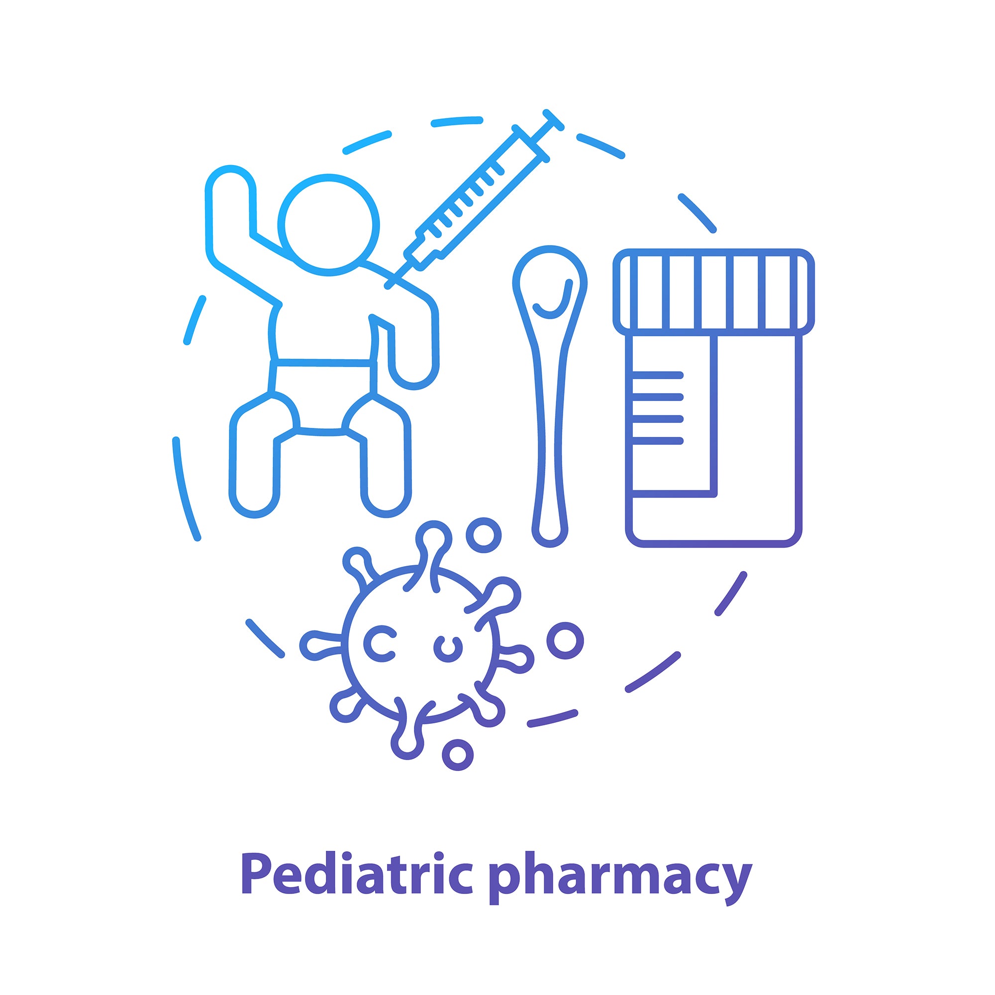 Pharmacy concept icons bundle