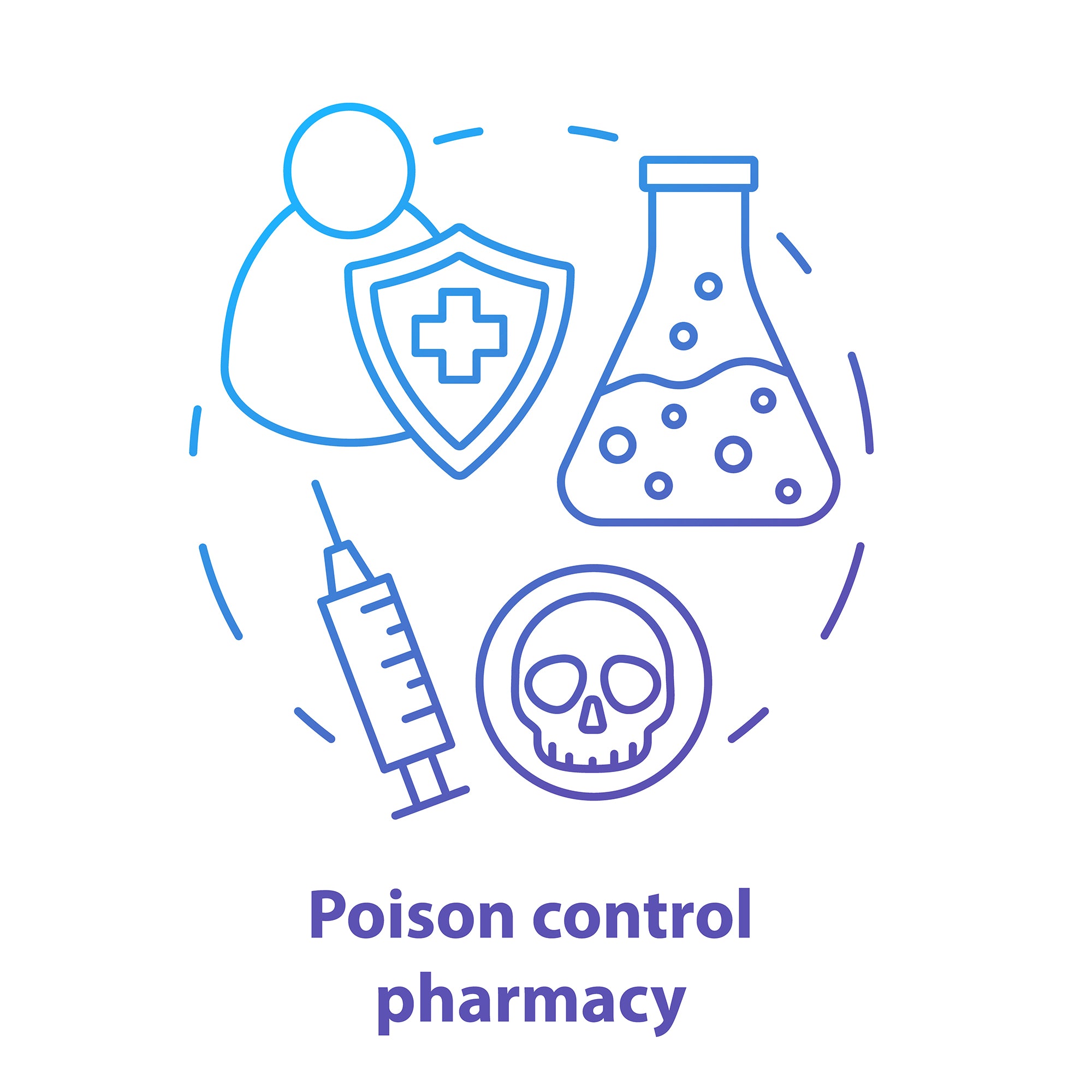 Pharmacy concept icons bundle