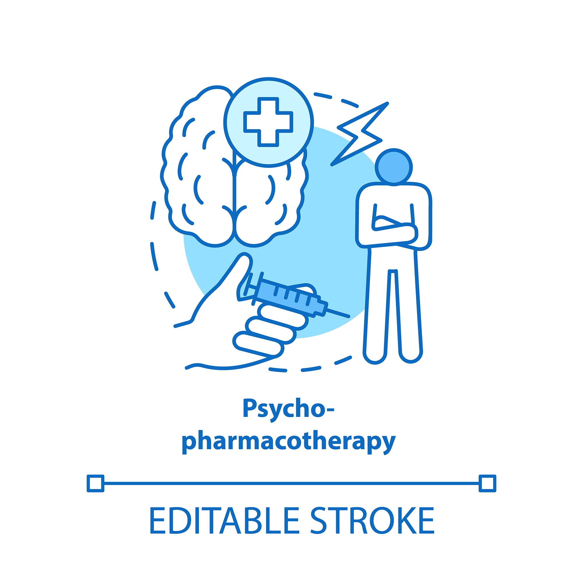 Pharmacy concept icons bundle