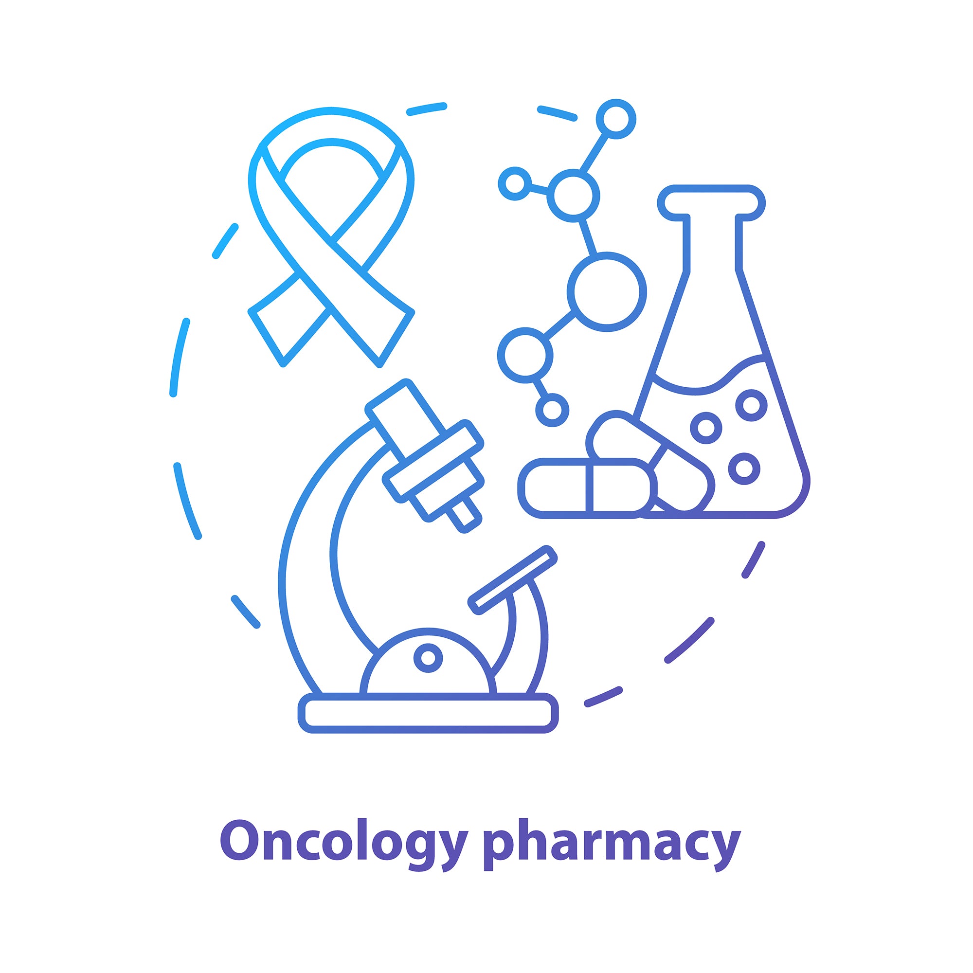 Pharmacy concept icons bundle