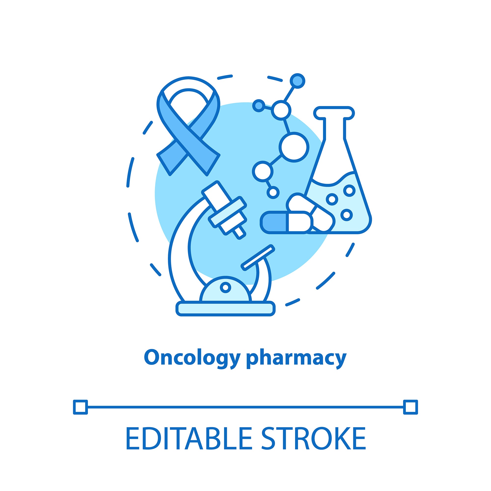 Pharmacy concept icons bundle