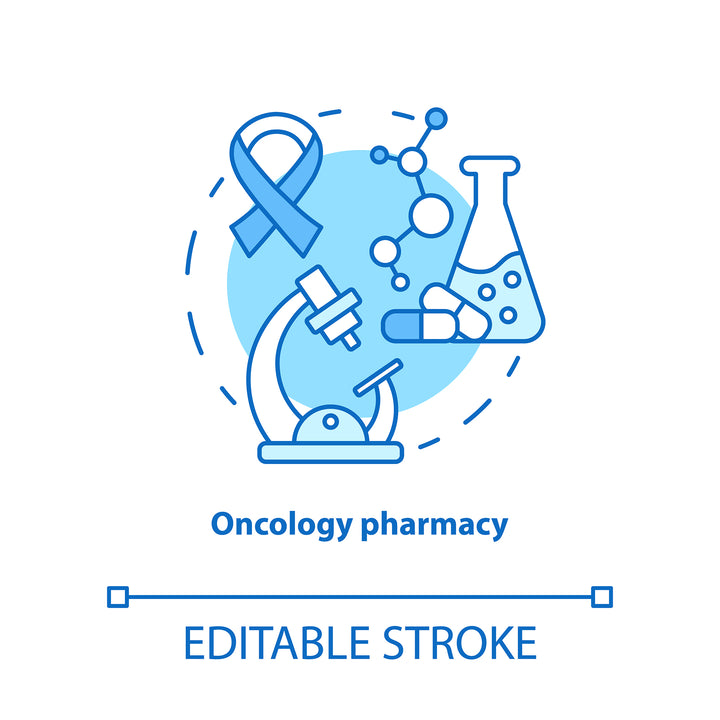 Pharmacy concept icons bundle