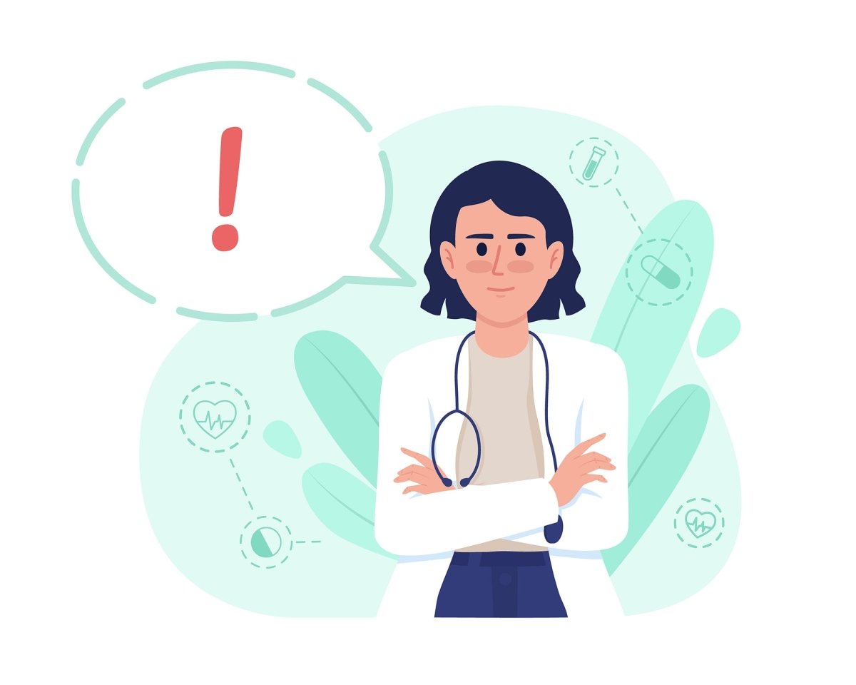Abdominal pain treatment 2D vector isolated illustrations set