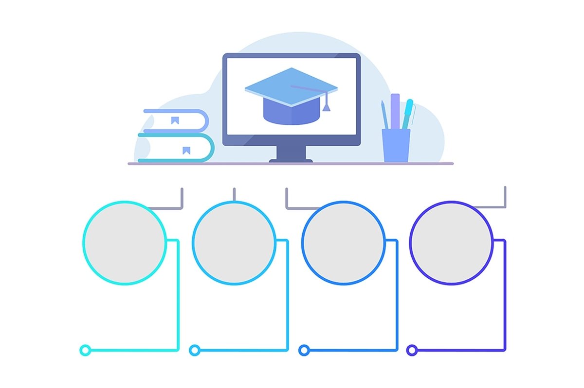 Accessible education infographic template set