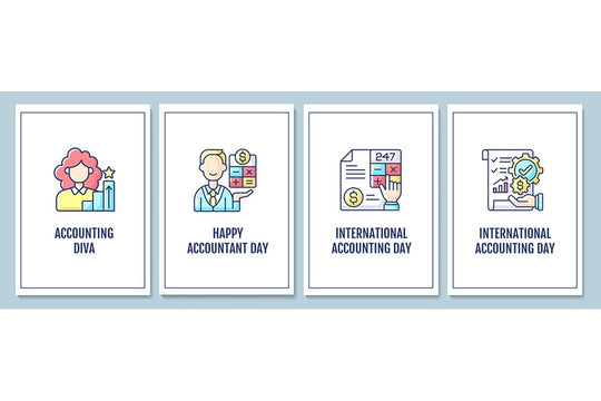 Accounting profession promotion greeting cards