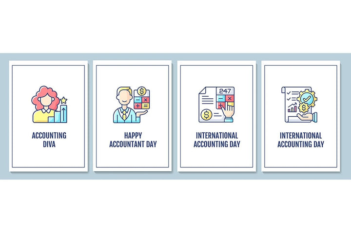 Accounting profession promotion greeting cards