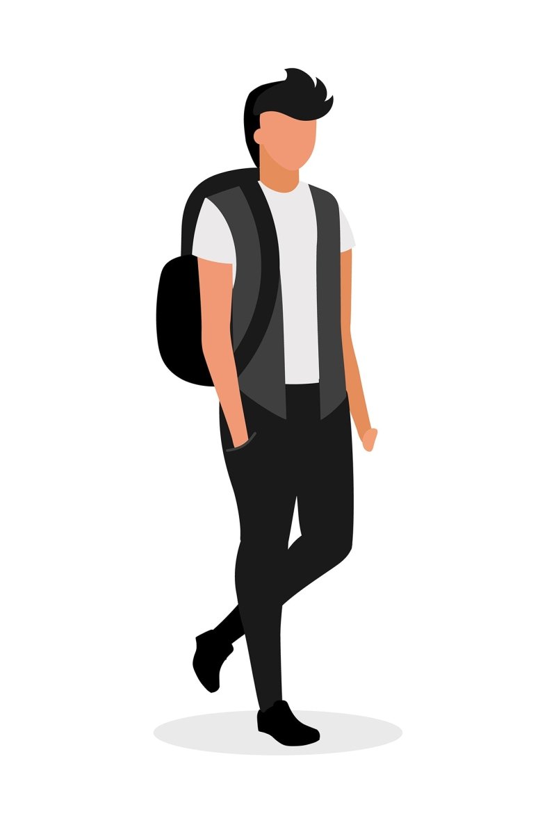Acting figures color vector characters bundle