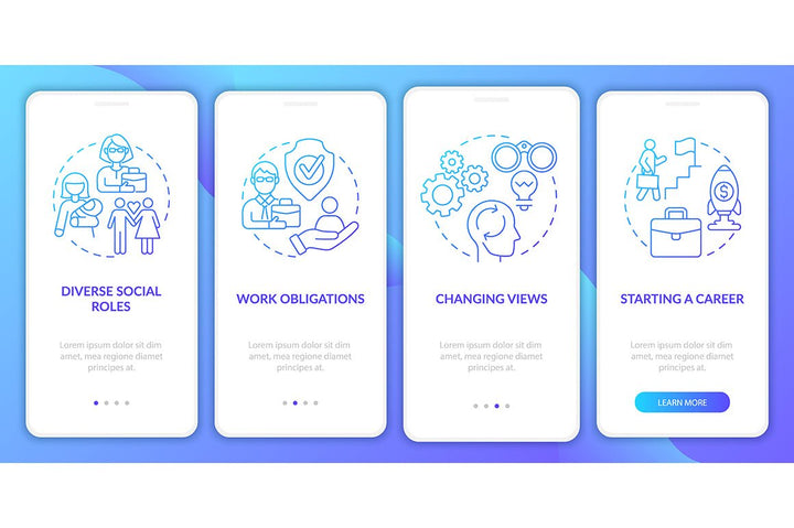Adulthood Psychology App Page Bundle