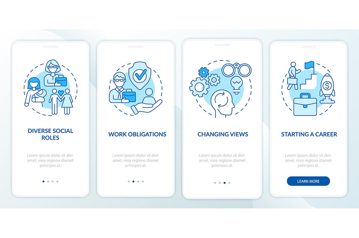 Adulthood Psychology App Page Bundle