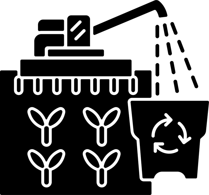 Agriculture related black glyph icons set on white space