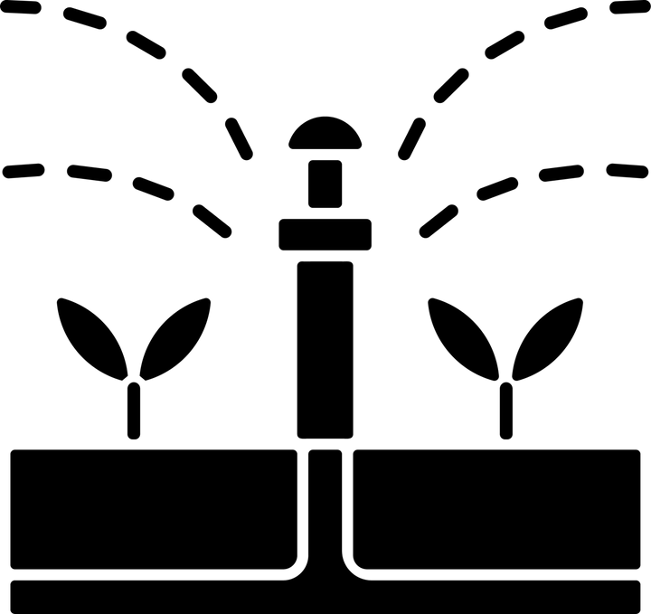 Agriculture related black glyph icons set on white space