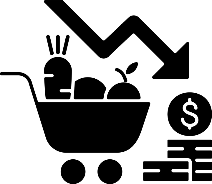 Agriculture related black glyph icons set on white space
