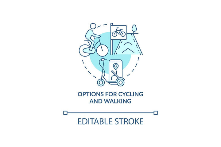 Air pollution prevention concept icons bundle