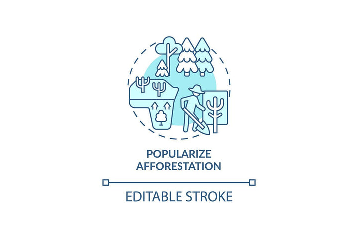Air pollution prevention concept icons bundle