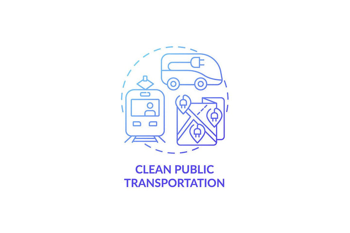 Air pollution prevention concept icons bundle